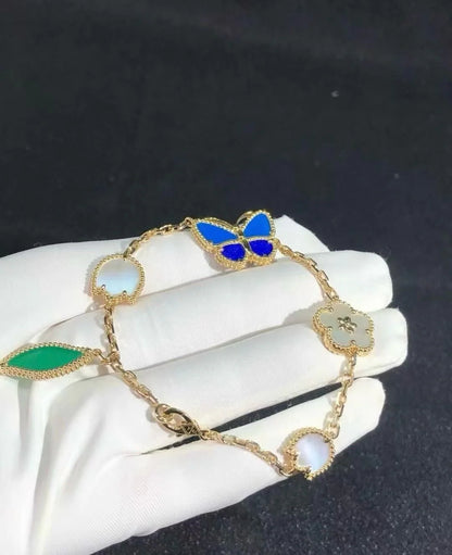 [LUXE]PULSERA CON 5 MOTIVOS DE LUCKY SPRING