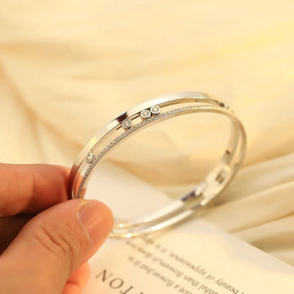 [LUXE] Move Romane Diamond Bangle Bracelet