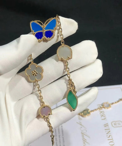 [LUXE]PULSERA CON 5 MOTIVOS DE LUCKY SPRING