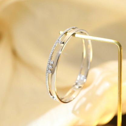 [LUXE] Move Romane Diamond Bangle Bracelet
