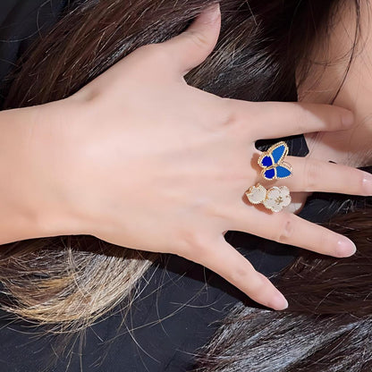 [LUXE]2026 NEW STYLE LUCKY SPRING BUTTERFLY OPEN-FACE RINGS