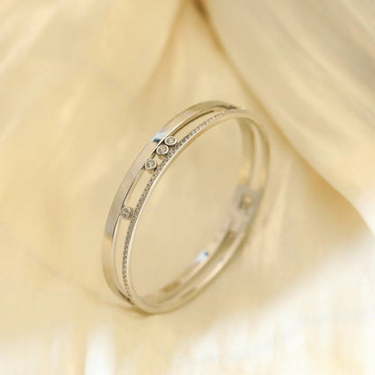 [LUXE] Move Romane Diamond Bangle Bracelet