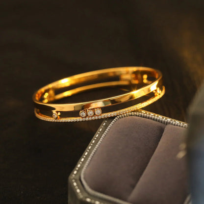 [LUXE] Move Romane Diamond Bangle Bracelet