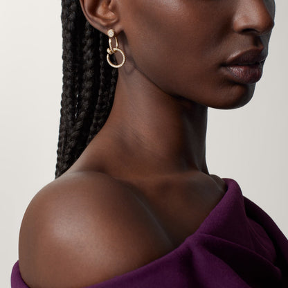 [LUXE] JUSTE FULL DIAMOND DOUBLE EARRINGS