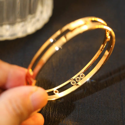 [LUXE] Move Romane Diamond Bangle Bracelet