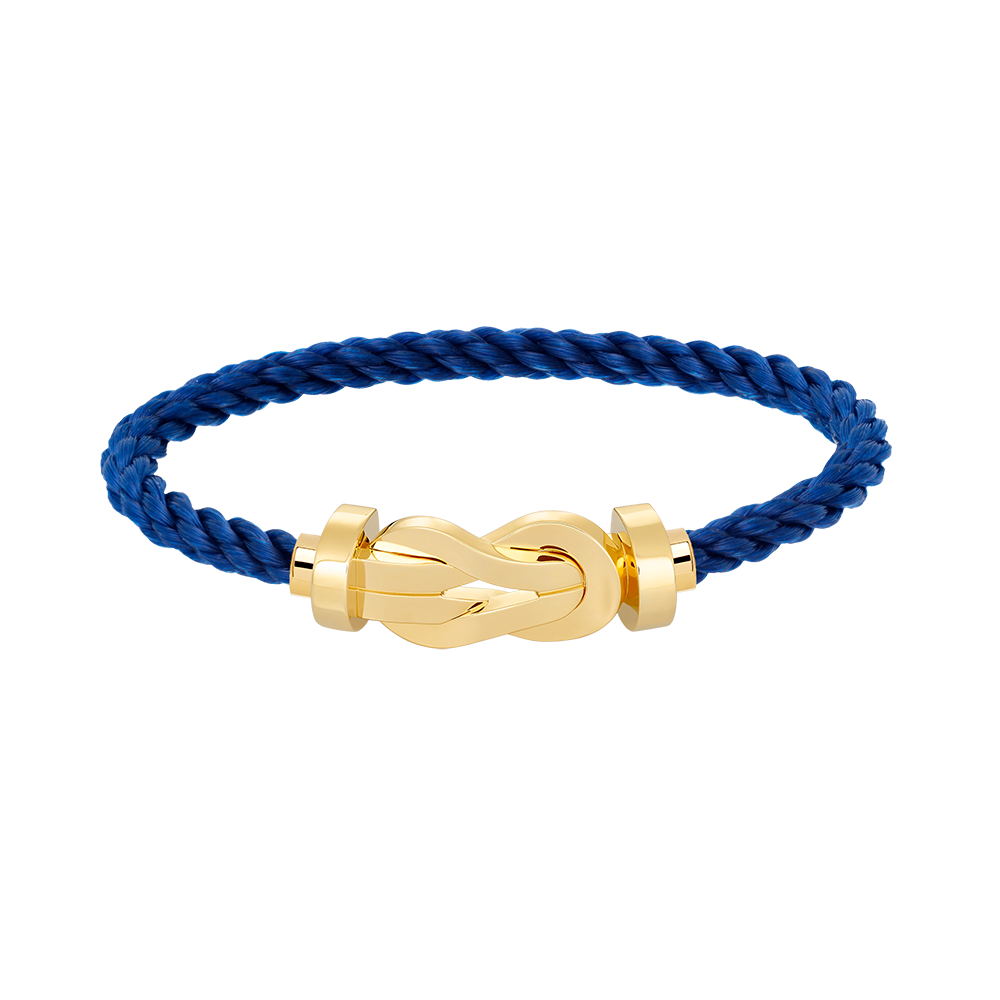 [LUXE]CHANCE PULSERA GRANDE DE OCHO FIGURAS CON HEBILLA SIN DIAMANTES EN ORO
