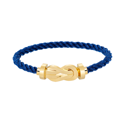 [LUXE]CHANCE PULSERA GRANDE DE OCHO FIGURAS CON HEBILLA SIN DIAMANTES EN ORO