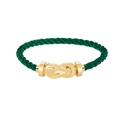 [LUXE]CHANCE PULSERA GRANDE DE OCHO FIGURAS CON HEBILLA SIN DIAMANTES EN ORO