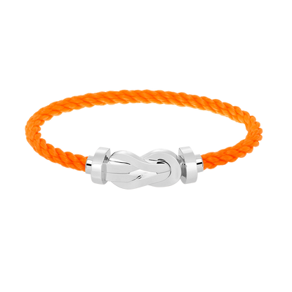 [LUXE]CHANCE PULSERA GRANDE DE 8 FIGURAS CON HEBILLA SIN DIAMANTES PLATA