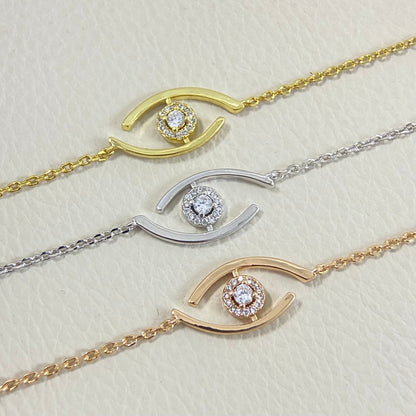 [LUXE] Lucky Eye Pave-Set Diamond Bracelet