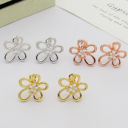 [LUXE] FLOWERLACE EARRING 5 DIAMONDS