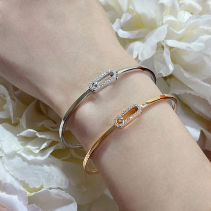[LUXE] Move Uno pavé flex bangle medium