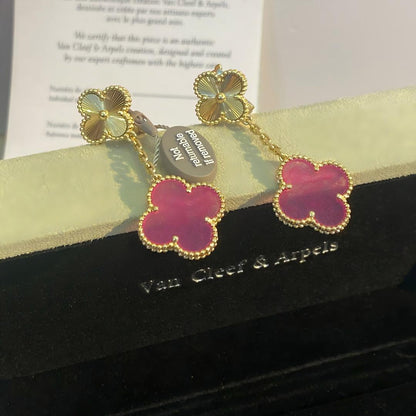 [Bloom] PENDIENTES DE TRAPEADOR DE OJO DE TIGRE CON MOTIVO DE MARIPOSA 2