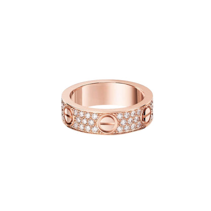 [LUXE] LOVE RING 5.5MM DIAMONDS PAVED
