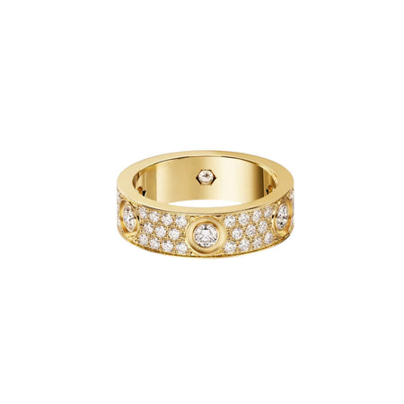 [LUXE] LOVE 5.5MM FULL-PAVE 6-DIAMOND RING