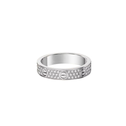 [LUXE] LOVE RING 4.0MM DIAMOND PAVED