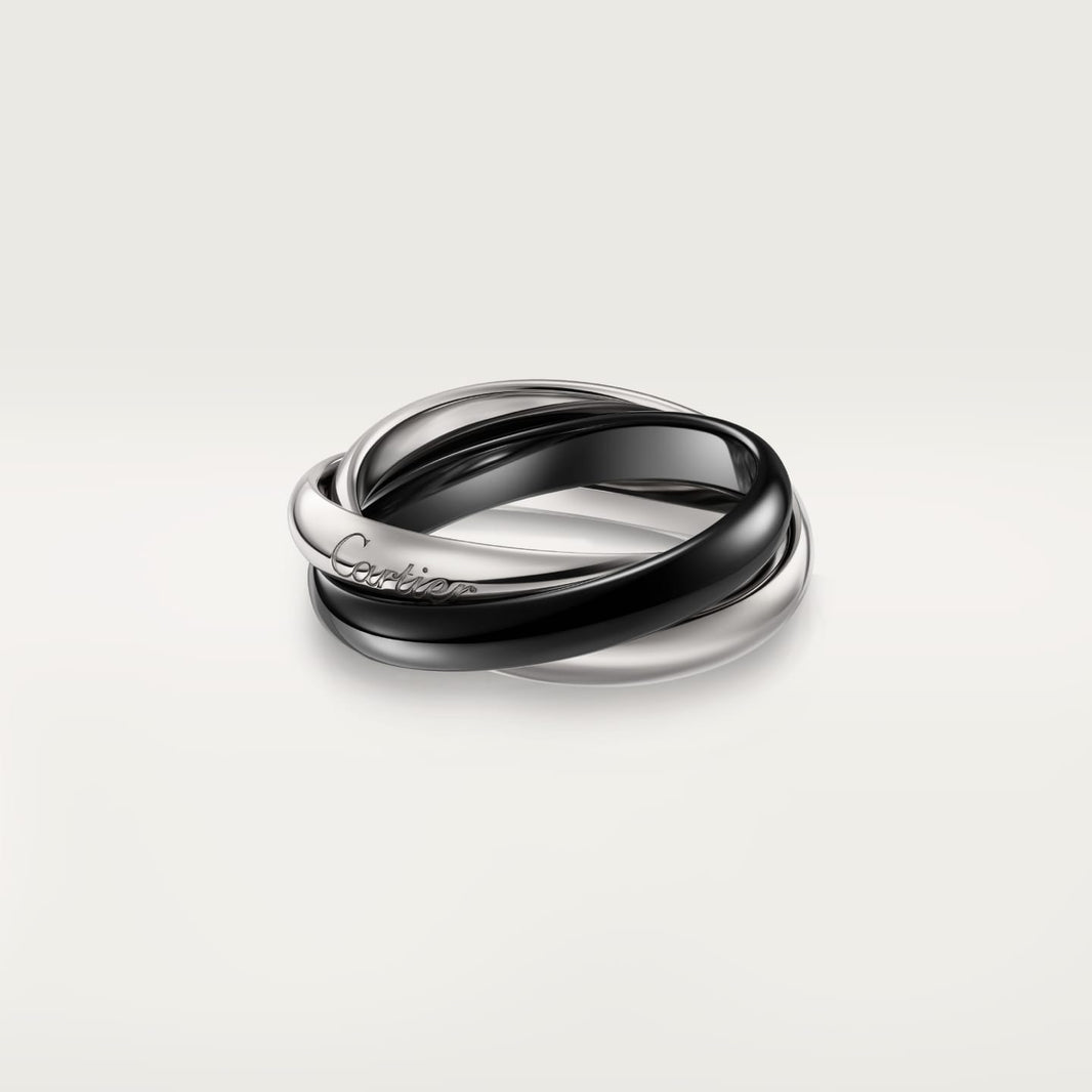 [LUXE] TRINITY 3.2MM RING BLACK CERAMIC