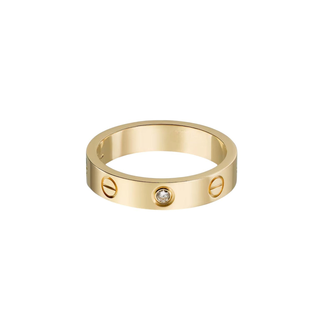 [LUXE] LOVE 4MM 1 DIAMOND RING