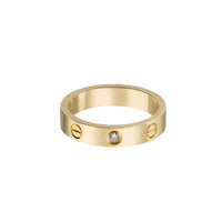 [LUXE] LOVE 4MM 1 DIAMOND RING