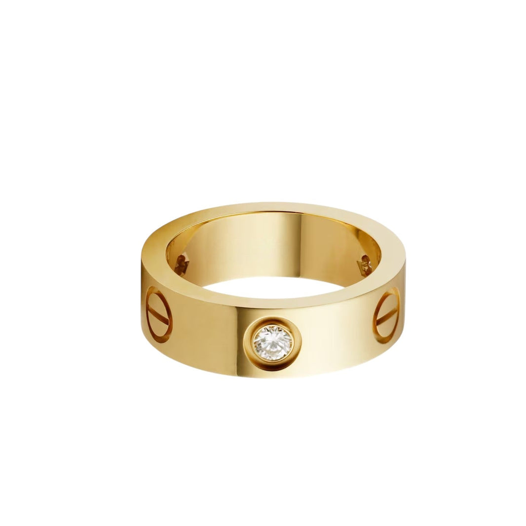 [LUXE] LOVE 5.5MM 3 DIAMOND RING