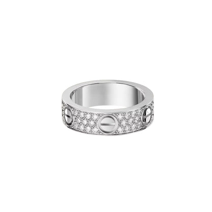 [LUXE] LOVE RING 5.5MM DIAMONDS PAVED