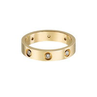 [LUXE] LOVE 4MM 8 DIAMOND RING