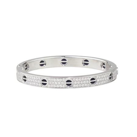 [LUXE] LOVE BRACELET 6.1MM DIAMOND-PAVED CERAMIC