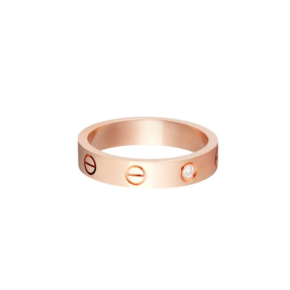 [LUXE] LOVE 4MM 1 DIAMOND RING