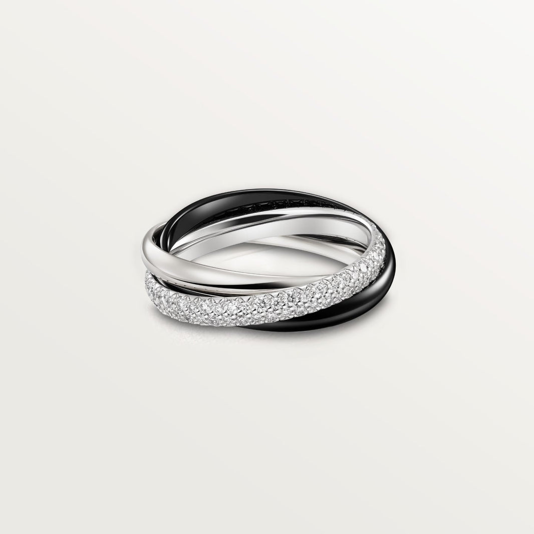 [LUXE] TRINITY 3.2MM RING BLACK CERAMIC