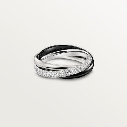 [LUXE] TRINITY 3.2MM RING BLACK CERAMIC
