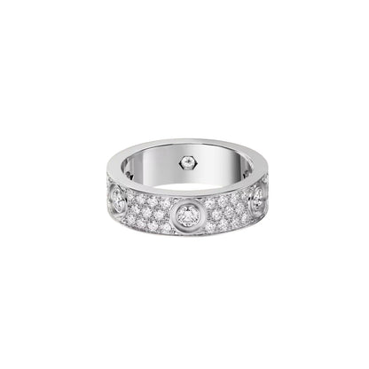 [LUXE] LOVE 5.5MM FULL-PAVE 6-DIAMOND RING