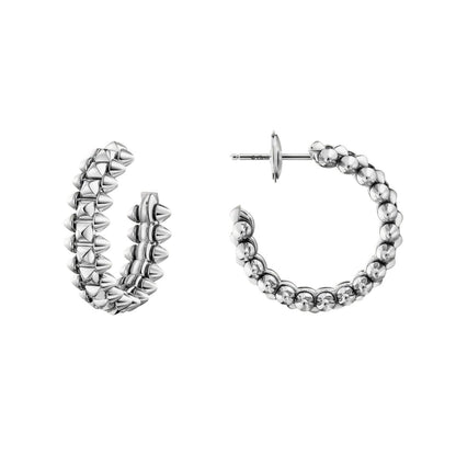 [LUXE] CLASH SMALL HOOP EARRINGS
