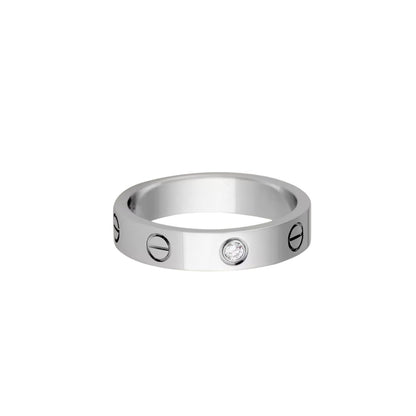 [LUXE] LOVE 4MM 1 DIAMOND RING