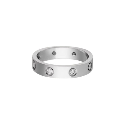 [LUXE] LOVE 4MM 8 DIAMOND RING