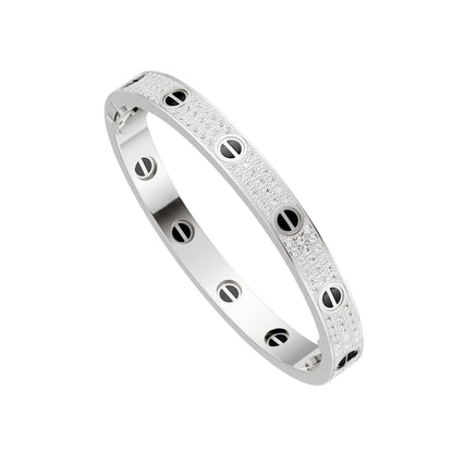 [LUXE] LOVE BRACELET 6.1MM DIAMOND-PAVED CERAMIC