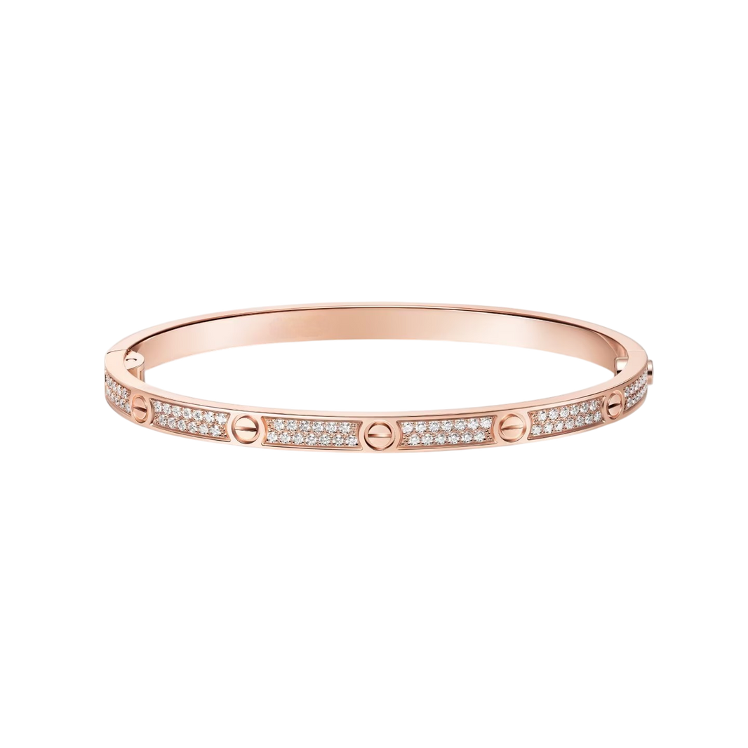[LUXE] LOVE BRACELET 3.65MM DIAMOND-PAVED