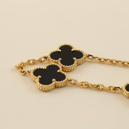 [LUXE]Clover 5 Motifs  Duo Bracelet Stack Set