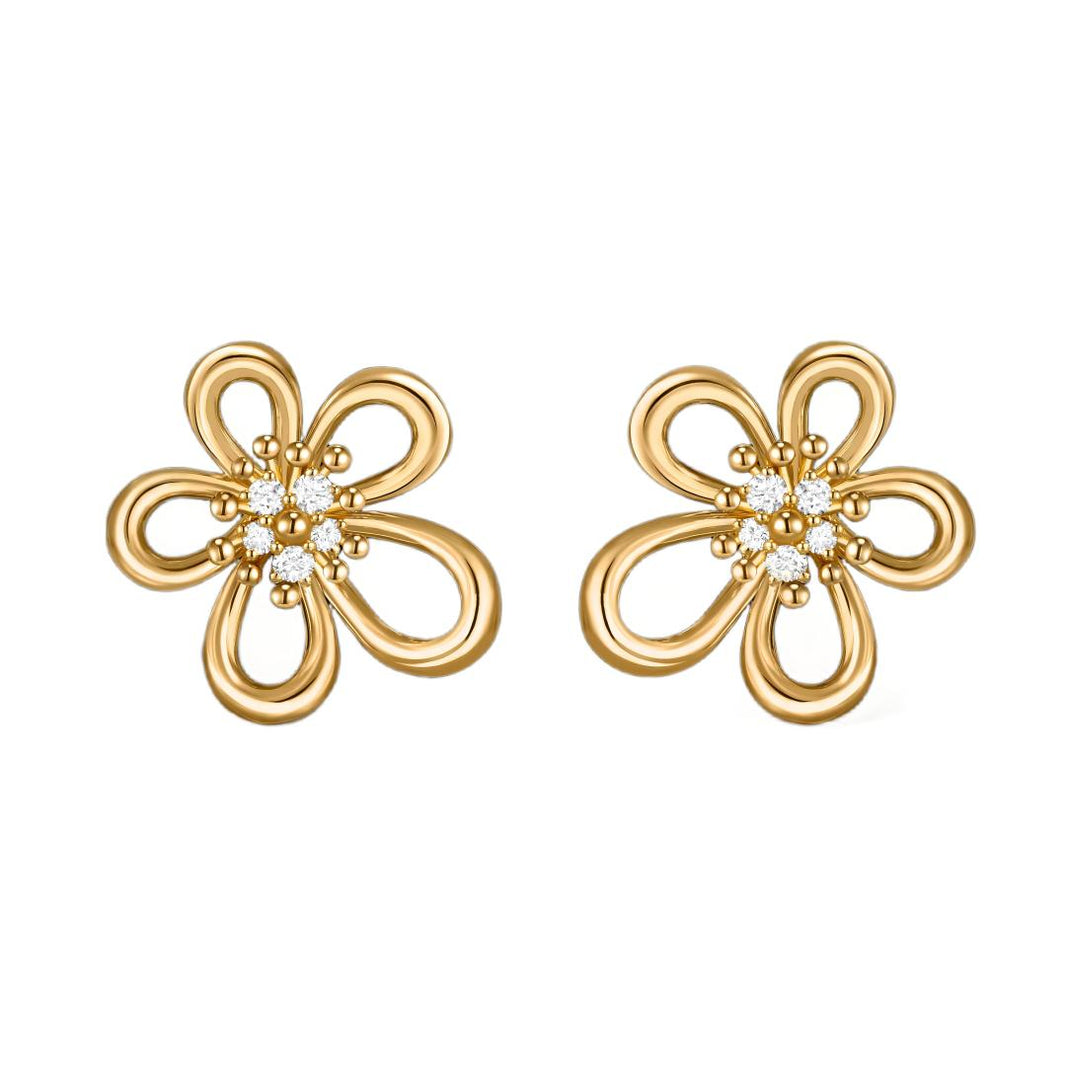 [LUXE] FLOWERLACE EARRING 5 DIAMONDS
