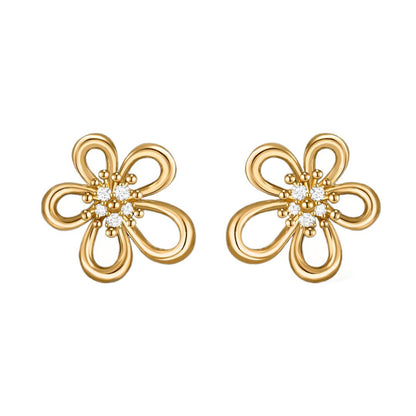 [LUXE] FLOWERLACE EARRING 5 DIAMONDS