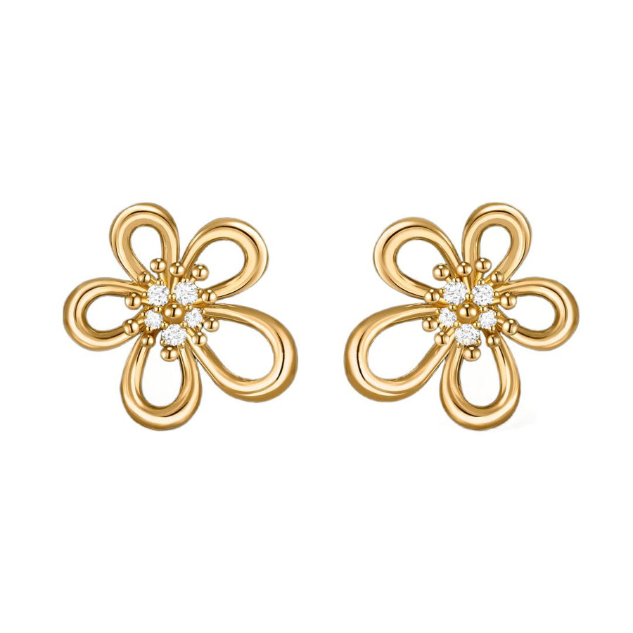 [LUXE] FLOWERLACE EARRING 5 DIAMONDS