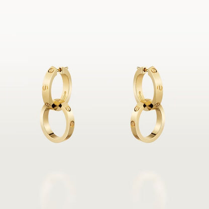 [LUXE] LOVE 3.3MM DANGLE EARRINGS