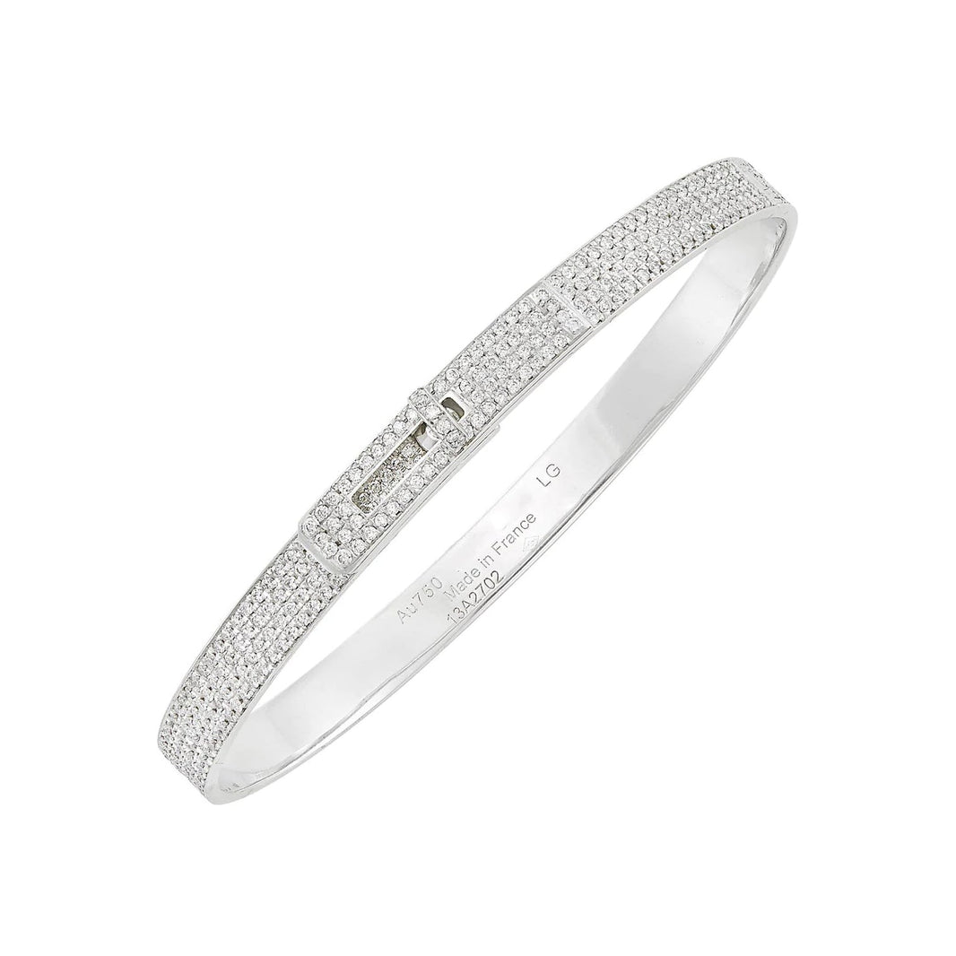 PULSERA HM KELLY DE PLATA Y PAVÉ DE DIAMANTES