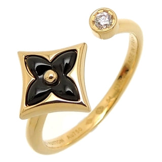 [LUXE] ANILLO ABIERTO ESTRELLA 1 DIAMANTE
