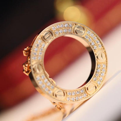 [LUXE]COLLAR AMOR AJUSTABLE ORO ROSA 