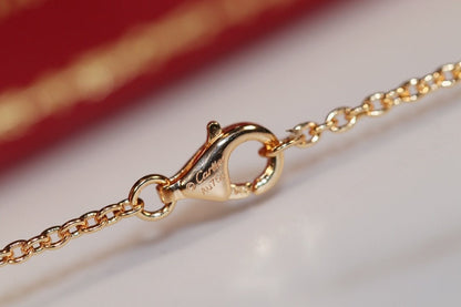 [LUXE]COLLAR AMOR ORO ROSA Y PLATA 