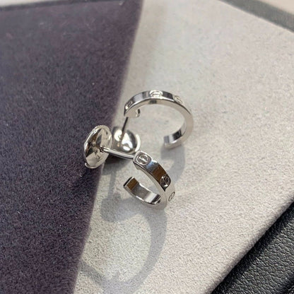 [LUXE]PENDIENTES LOVE 2.65MM PLATA 