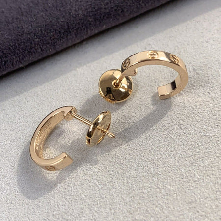 [LUXE]PENDIENTES LOVE 2,65MM ORO ROSA 