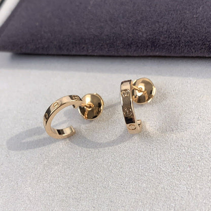 [LUXE]PENDIENTES LOVE 2,65MM ORO ROSA 
