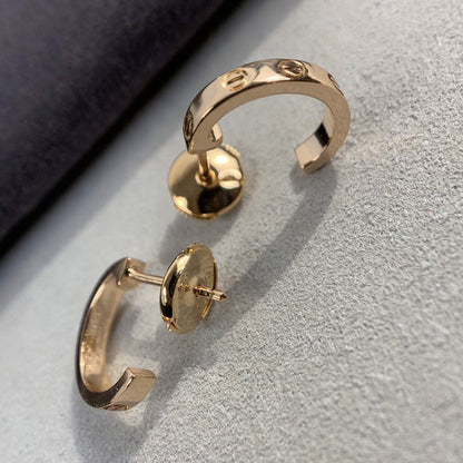 [LUXE]PENDIENTES LOVE 2,65MM ORO ROSA 