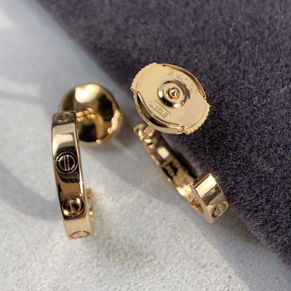 [LUXE]PENDIENTES LOVE 2,65MM ORO ROSA 